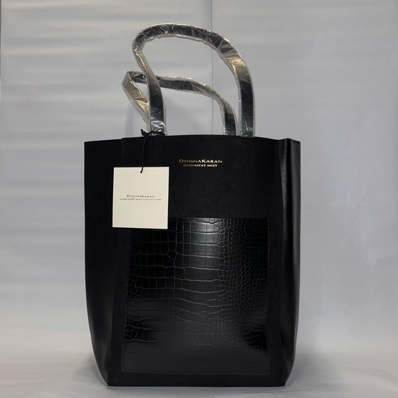 Donna Karan Handbags - NWT DONNA KARAN CASHMERE MIST VELVET ANIMAL PRINT TOTE BAG!!!